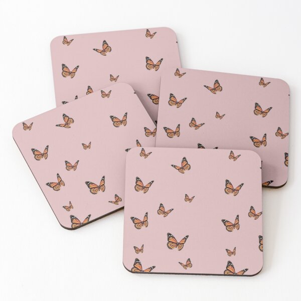 Item preview, Monarch Butterflies with Pink Background designed and sold by paytonstach.