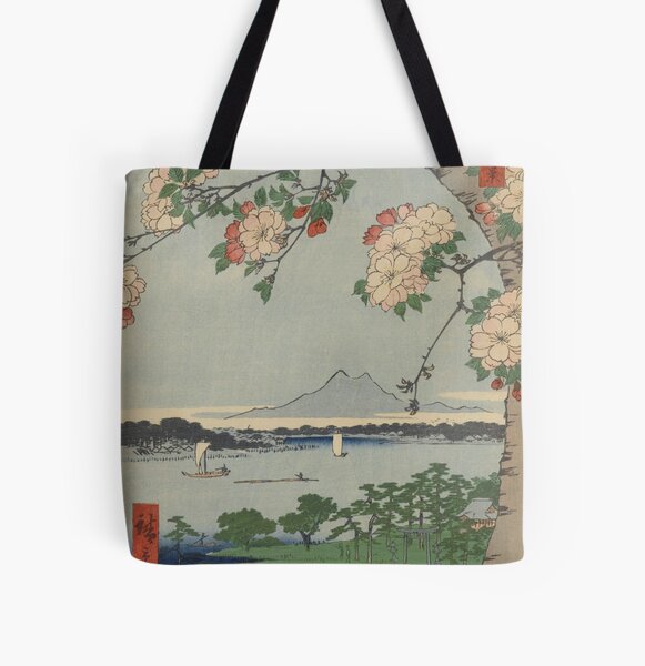 Japanese cherry blossom painting Tote Bag by ebisu358