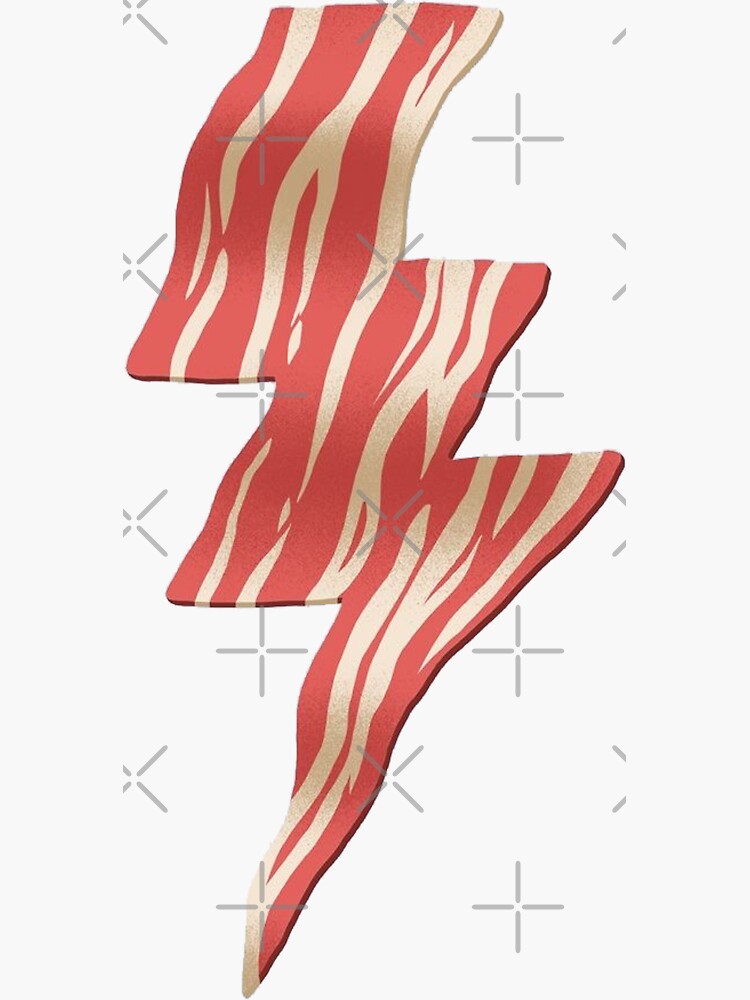 a distorted bacon hair Sticker for Sale by stickersbymk