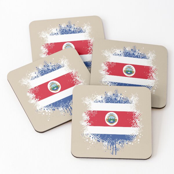 Item preview, Flag of Costa Rica - Splat designed and sold by pixelinga.
