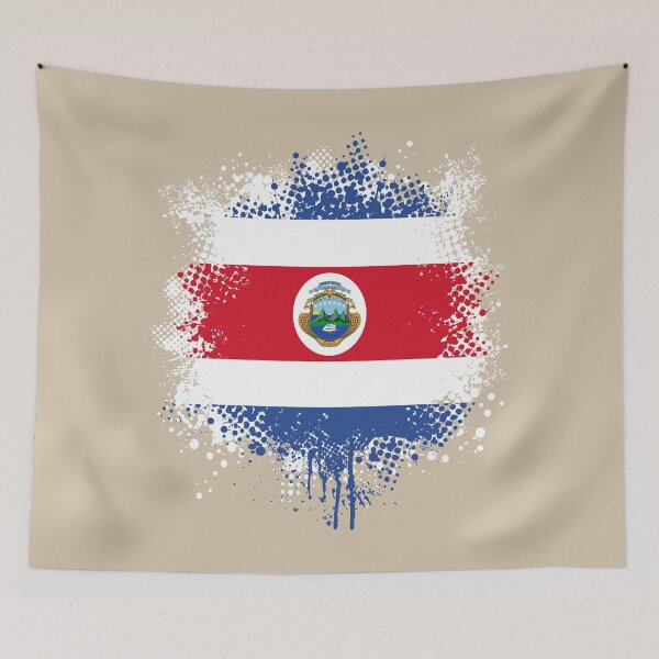 Item preview, Flag of Costa Rica - Splat designed and sold by pixelinga.