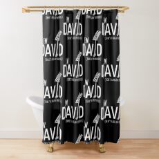 Ew David, There's Bug On Your Dress. Schitt's Creek's David Rose with a Pitch Fork in an Amish Field Shower Curtain