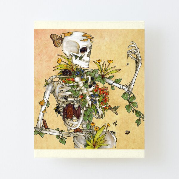 Bones and Botany Canvas Mounted Print