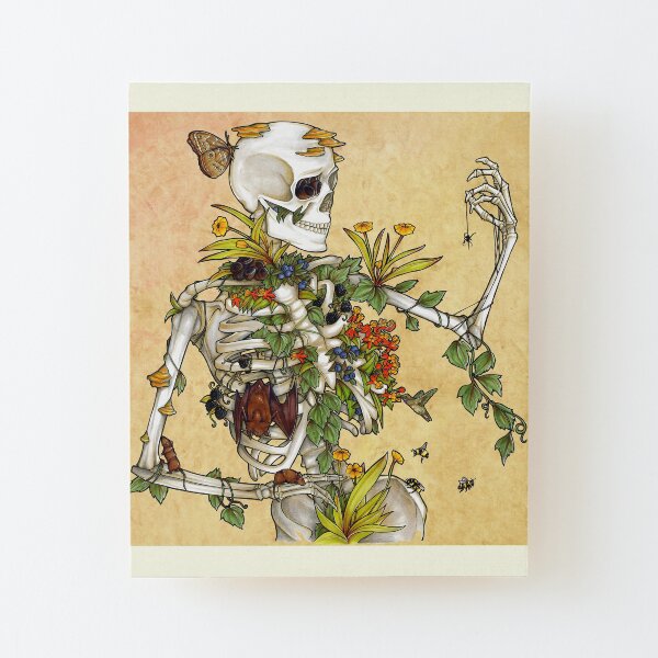 Bones and Botany Wood Mounted Print