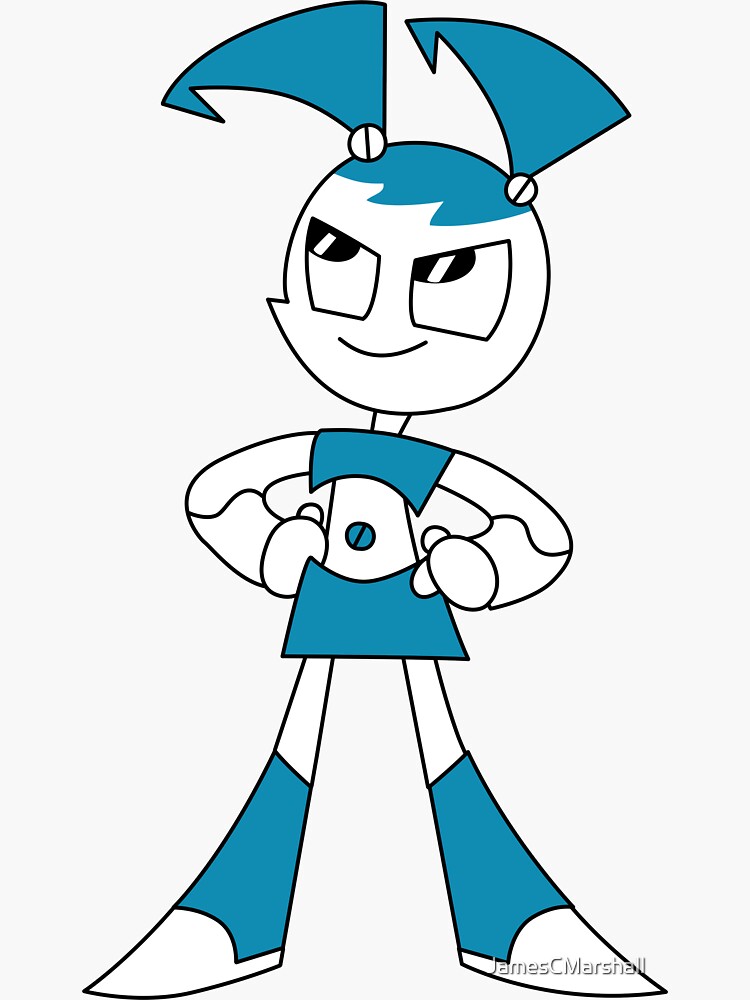 MLAATR - XJ-9 a.k.a. Jenny Smiling Sticker for Sale by mvelas17