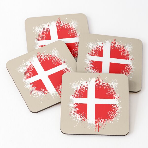 Item preview, Flag of Denmark - Splat designed and sold by pixelinga.