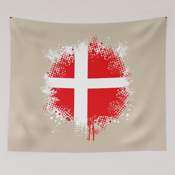 Item preview, Flag of Denmark - Splat designed and sold by pixelinga.