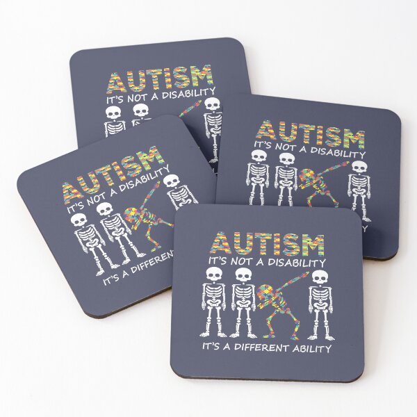 Item preview, Autism it's a Different Ability Funny Dabbing Skeleton Gift designed and sold by WoofzWoof.