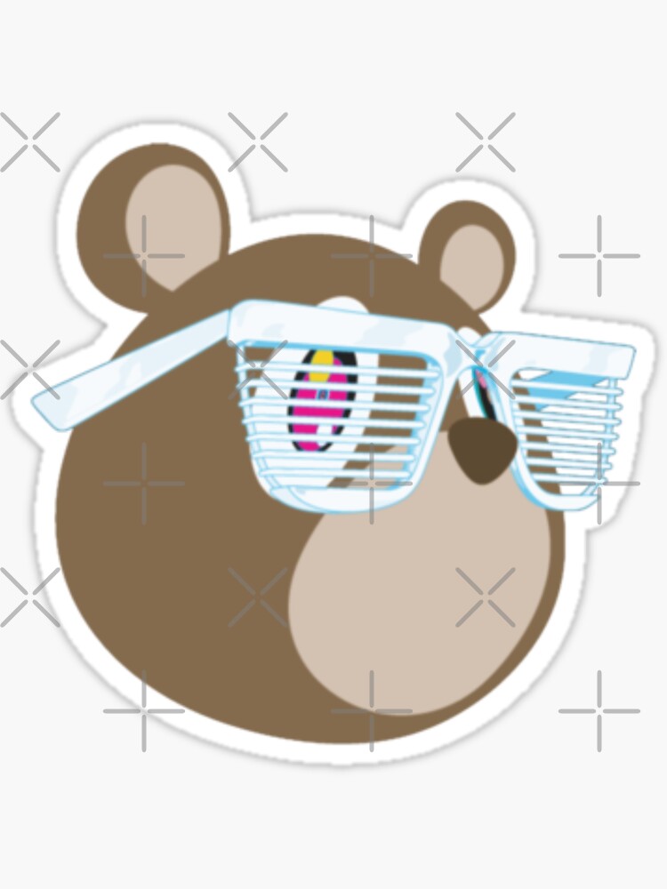 Kanye West Graduation Bear Takashi Murakami Style Art T-Shirt Shirt  Sticker for Sale by jackyboi