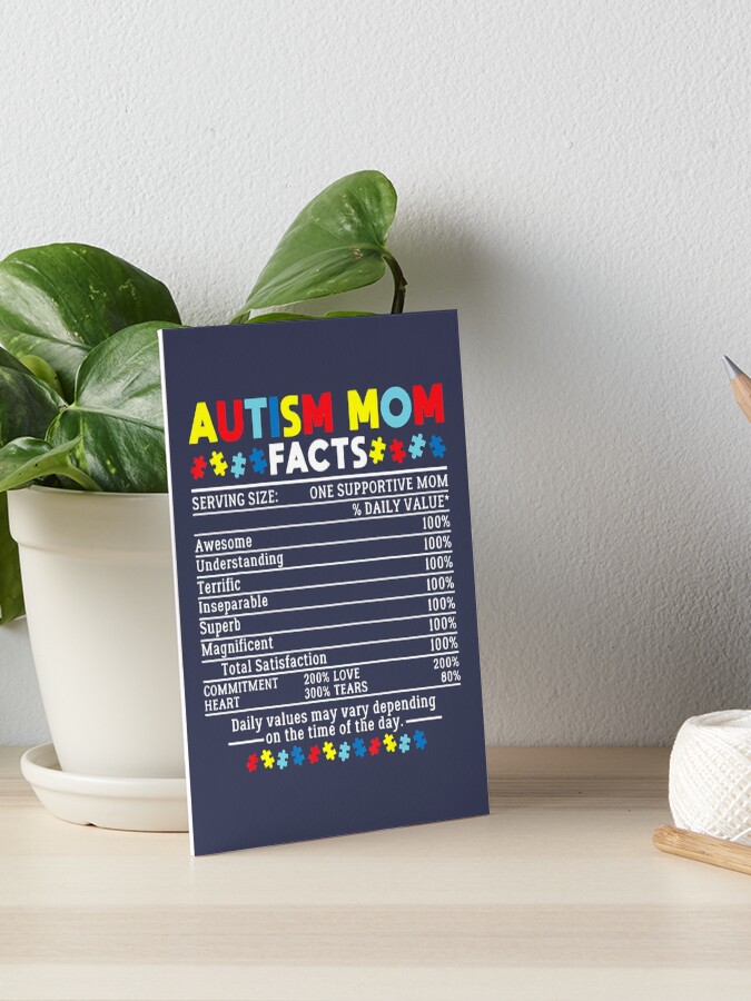 Autism Mom Facts One Supportive Mom Awareness Gift T-Shirt
