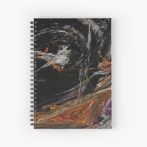 Photo of Finished Artwork Detail by Chicago Artist Gary Bradley Spiral Notebook