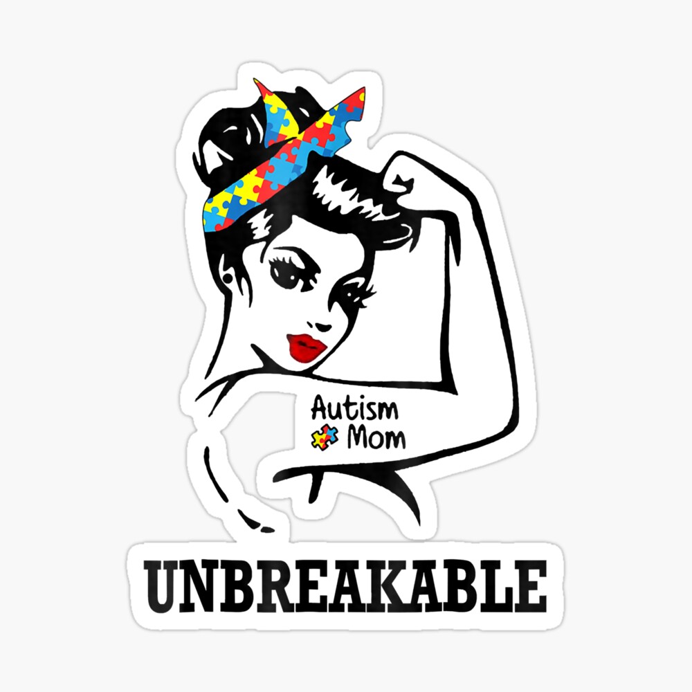 Download Autism Mom Unbreakable Gift For Women Art Board Print By Woofzwoof Redbubble