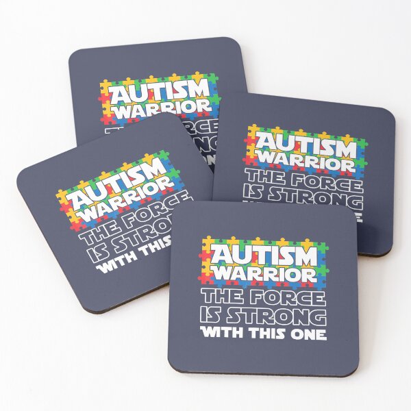 Item preview, Autism Warrior The Force Is Strong With This One  designed and sold by WoofzWoof.