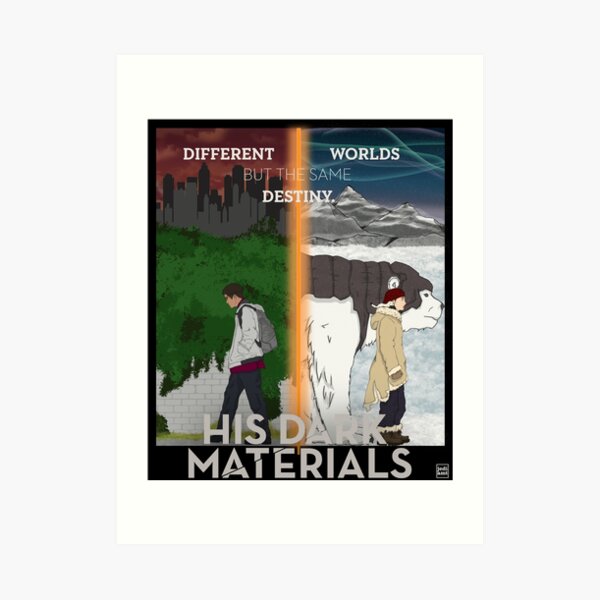 His Dark Materials Lyra & Will Art Print