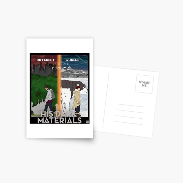 His Dark Materials Lyra & Will Postcard