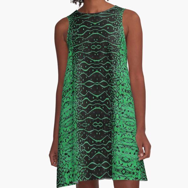 Mesh, Pattern, design, tracery, weave, structure, framework A-Line Dress