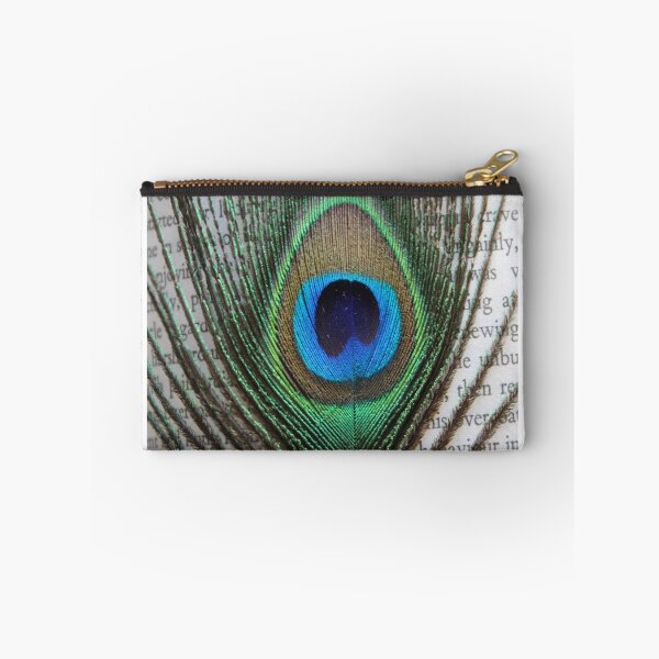 Item preview, Peacock Feather on Vintage Paper designed and sold by The Bohemian  Bubble.