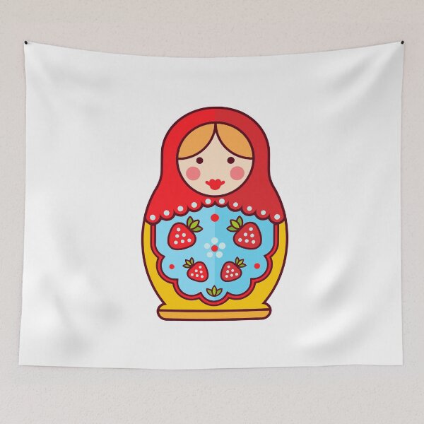 Item preview, Red cape matrioshka designed and sold by Hangrid-Work.