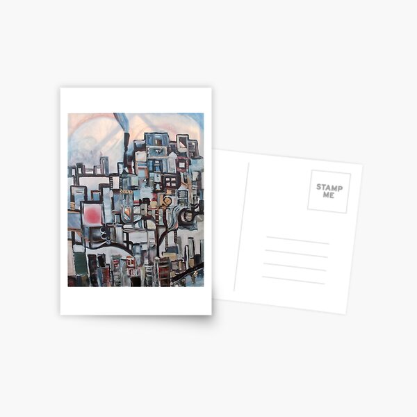 Acrylic Painting on Canvas by Chicago Artist Gary Bradley Postcard