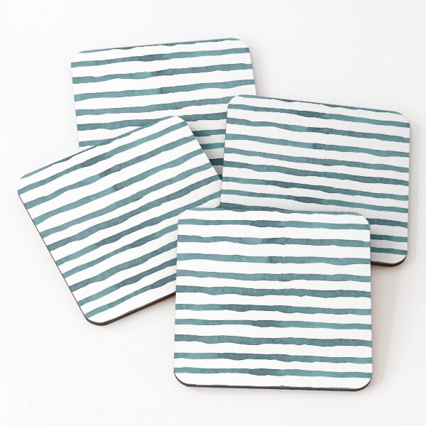 Item preview, Blue stripes watercolor designed and sold by Marianne1108.