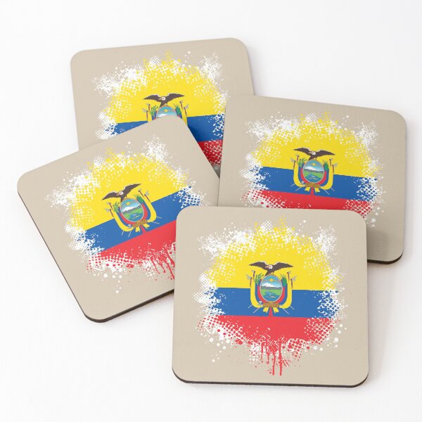 Item preview, Flag of Ecuador - Splat designed and sold by pixelinga.