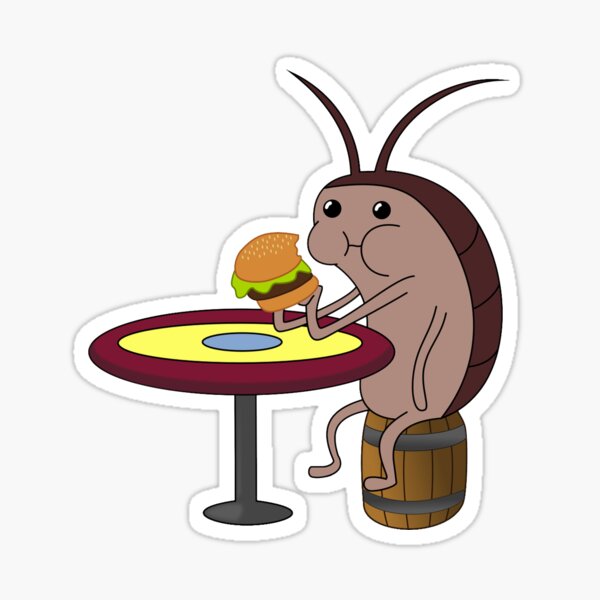 Spongebob Cockroach Sticker