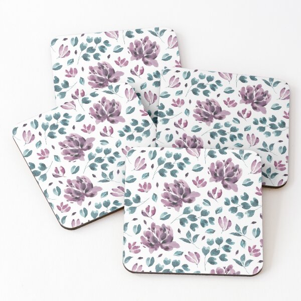 Item preview, Flower pattern purple and green designed and sold by Marianne1108.