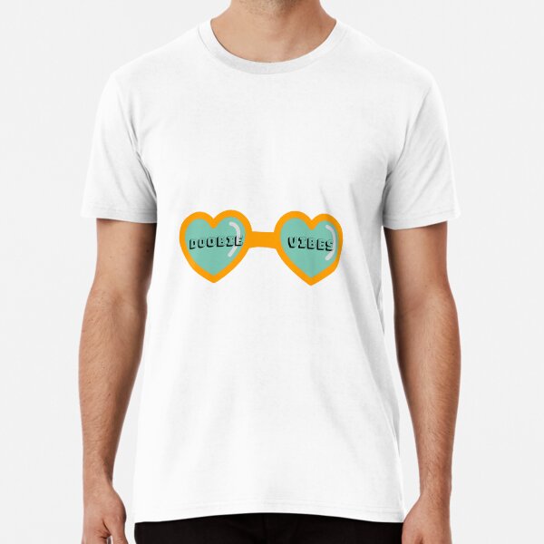 Doobie Vibes Sunglasses Sticker 91.1 WDUB Premium T-Shirt