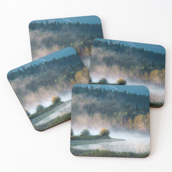 Item preview, Oxbow Bend on a Misty Autumn Morning - Grand Teton NP designed and sold by ForLoveofArt.