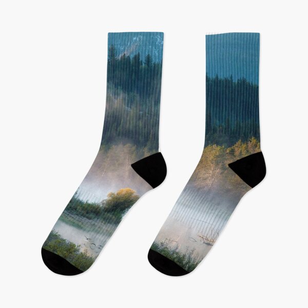 Item preview, Oxbow Bend on a Misty Autumn Morning - Grand Teton NP designed and sold by ForLoveofArt.