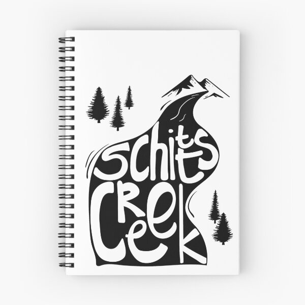Item preview, Schitt's Creek hand lettering in Creek flowing from Mountains designed and sold by The-Goods.