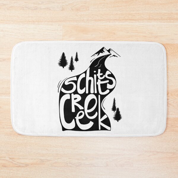 Item preview, Schitt's Creek hand lettering in Creek flowing from Mountains designed and sold by The-Goods.