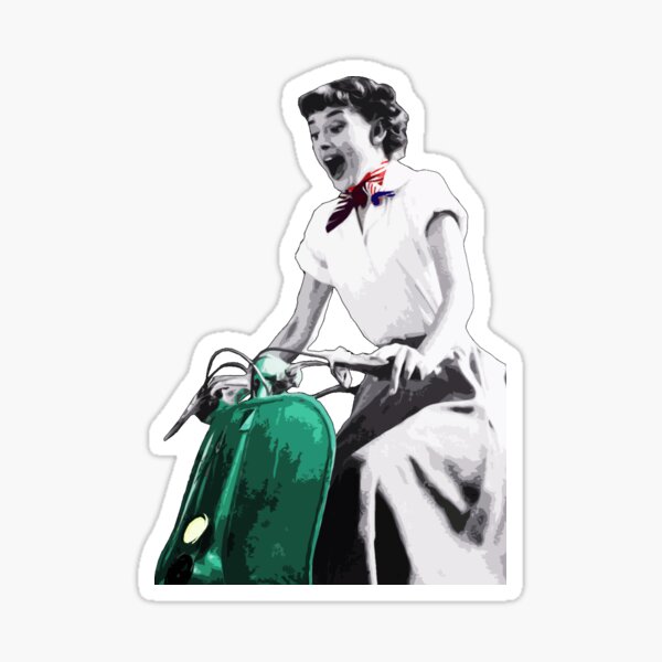 Audrey Hepburn Roman Holiday Sticker