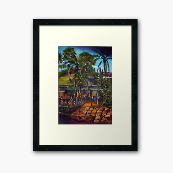 Post Festival Drinks at the Tree Bar 1770 Framed Art Print