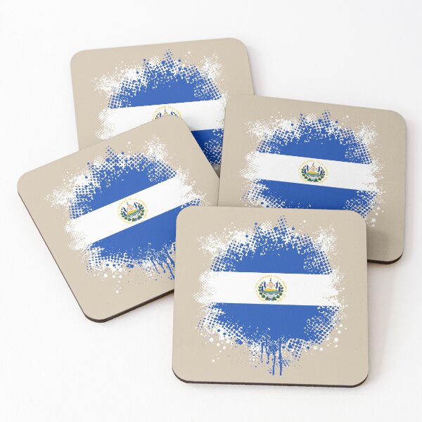 Item preview, Flag of El Salvador - Splat designed and sold by pixelinga.