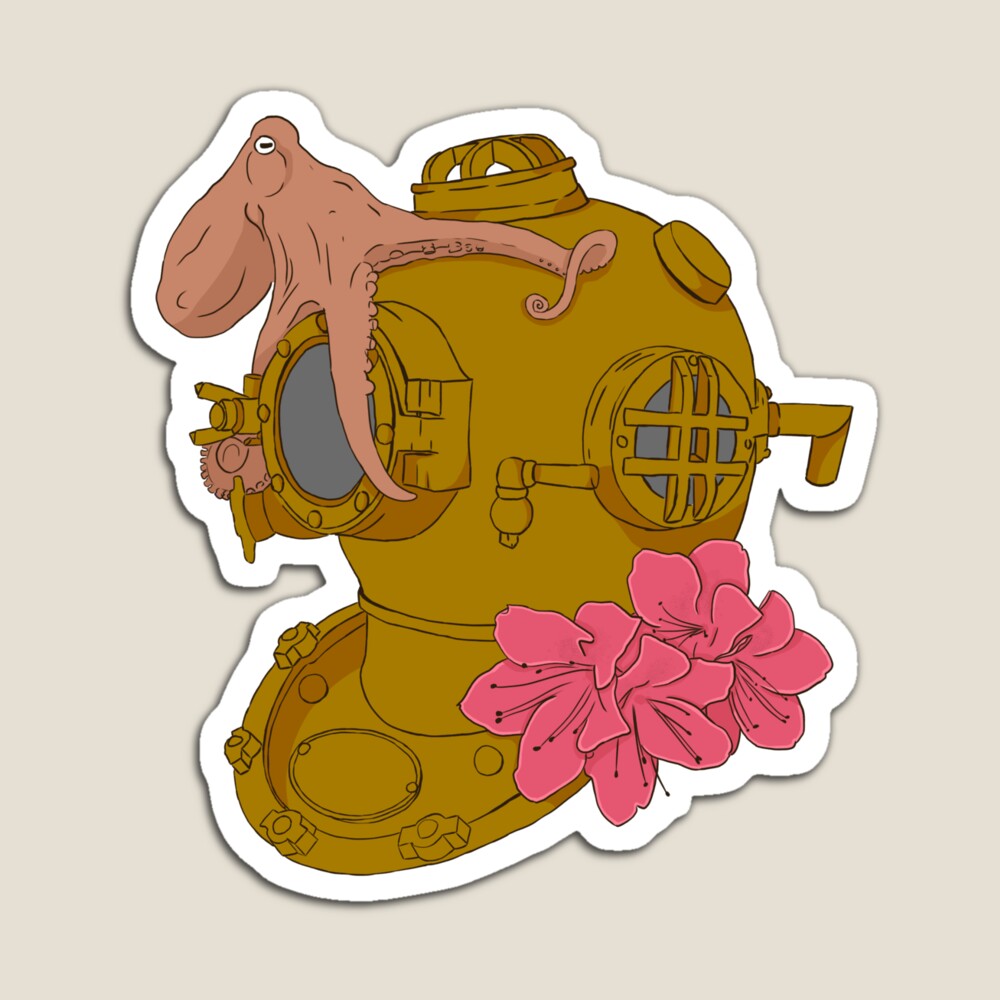 Kirby Morgan Coral Helmet Sticker for Sale by CA37AR