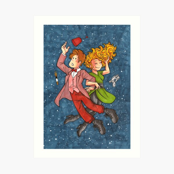 Doctor and River in Space Art Print
