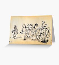 jazz band Greeting Card