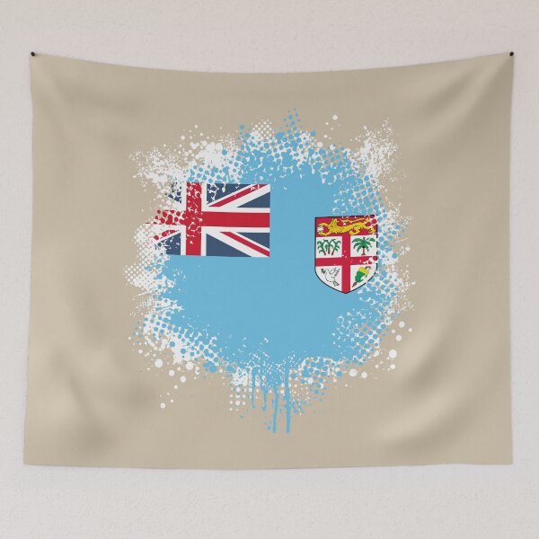 Item preview, Flag of Fiji - Splat designed and sold by pixelinga.