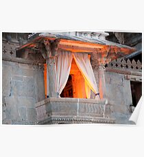 A Window Over Lake Pichola Poster