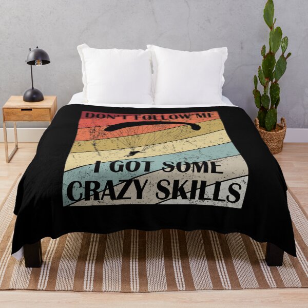 Item preview, Don't Follow Me I Got Some Crazy Skills - Skydive Parachute print designed and sold by Grabitees.