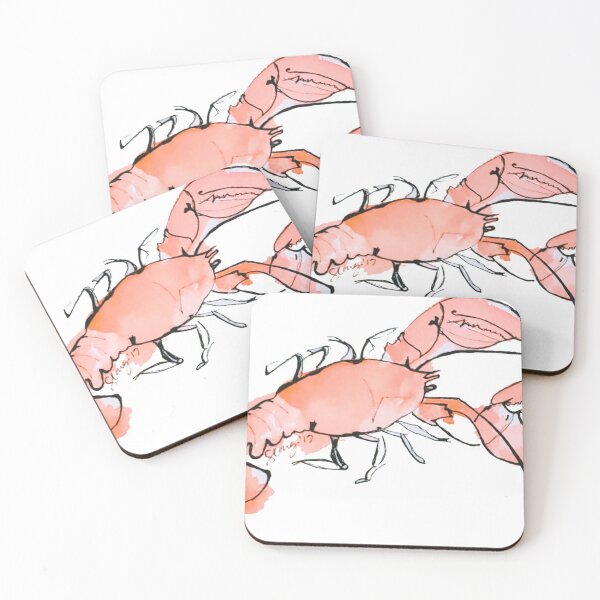 Item preview, Watercolor Lobster Art designed and sold by Artbysherilong.