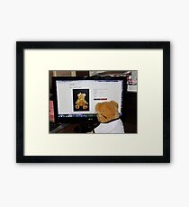 Cyber Teddy Framed Print