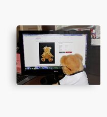 Cyber Teddy Metal Print