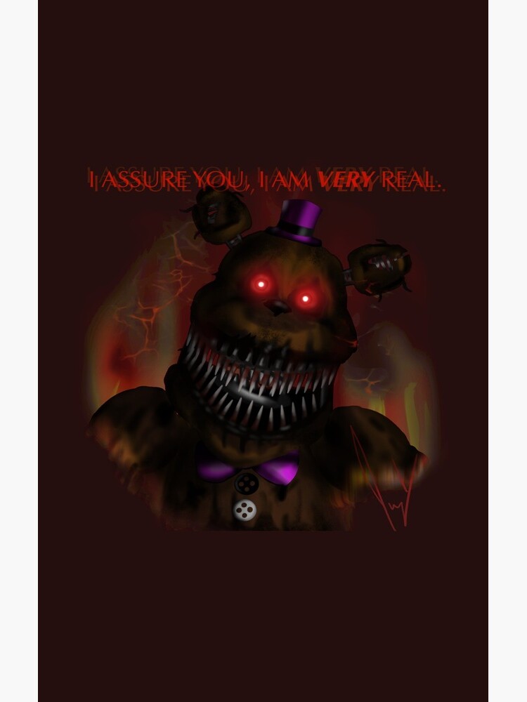 FNAF Nightmare Fredbear Fanart Sticker for Sale by tayatarantula