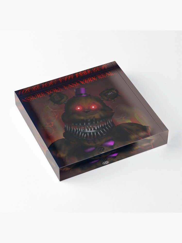 I am real” FNAF UCN Nightmare Fredbear Hardcover Journal for Sale by  terrieberrytont