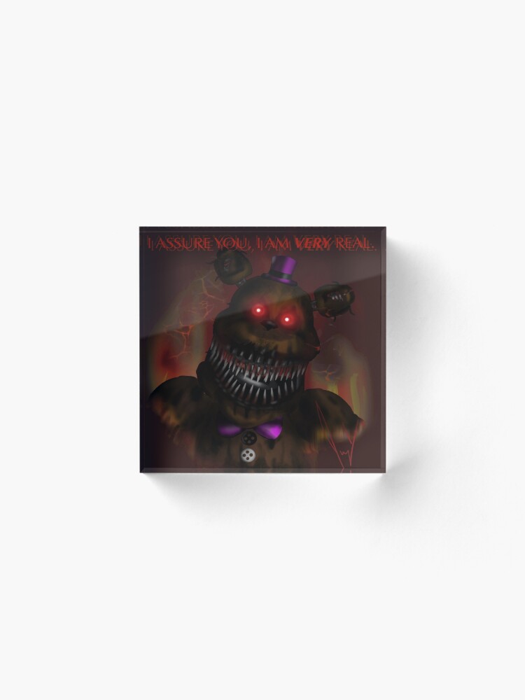 I am real” FNAF UCN Nightmare Fredbear iPad Case & Skin for Sale by  terrieberrytont