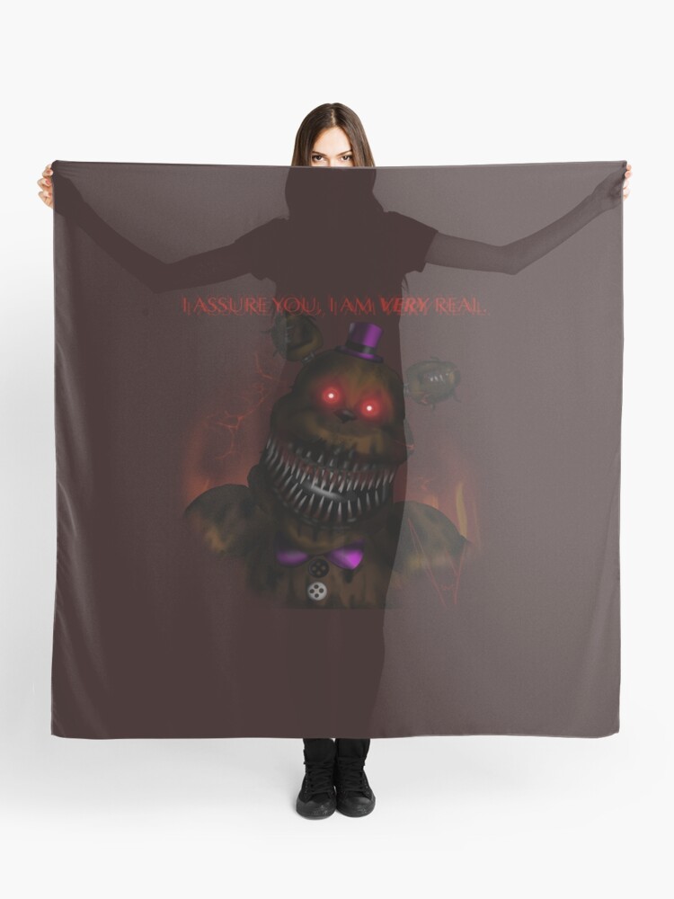 I am real” FNAF UCN Nightmare Fredbear Scarf for Sale by terrieberrytont