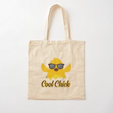 Cool Chick Emoji Meme Cotton Tote Bag