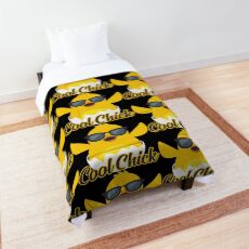 Cool Chick Emoji Meme Comforter